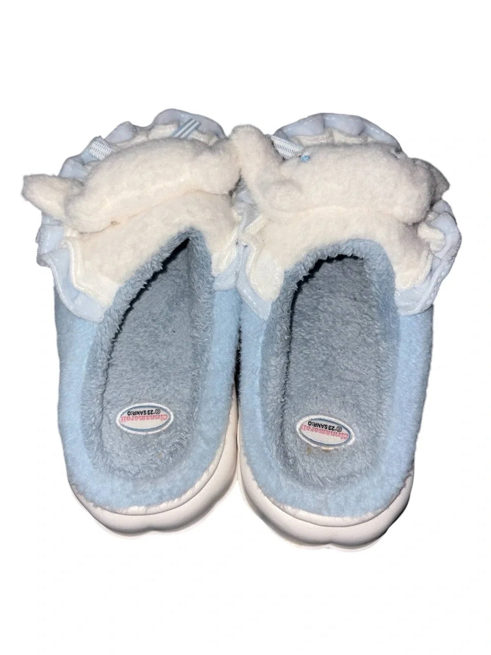 Cinnamoroll Cute Blue and White Plush Slippers